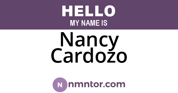 Nancy Cardozo
