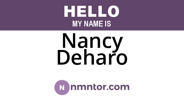 Nancy Deharo