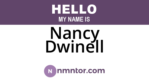 Nancy Dwinell