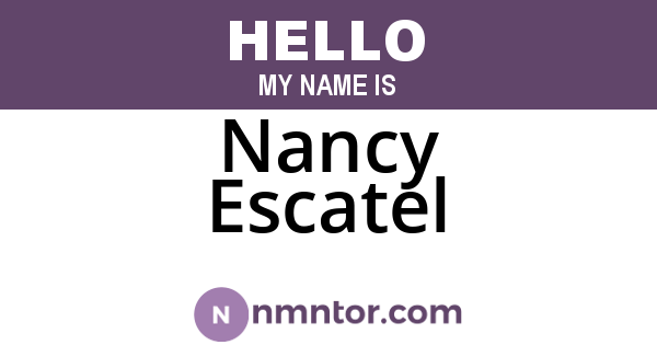 Nancy Escatel