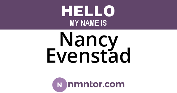 Nancy Evenstad