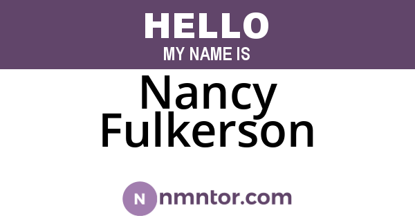 Nancy Fulkerson