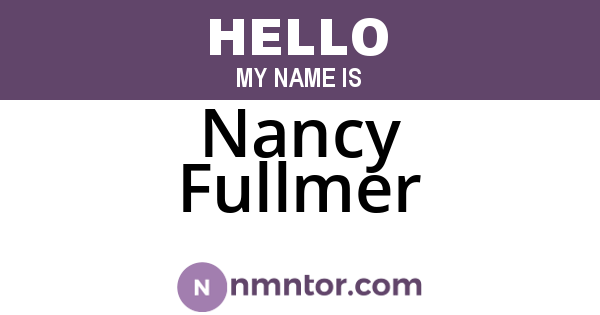 Nancy Fullmer
