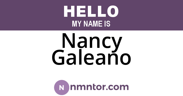 Nancy Galeano