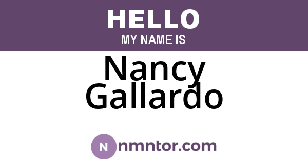 Nancy Gallardo