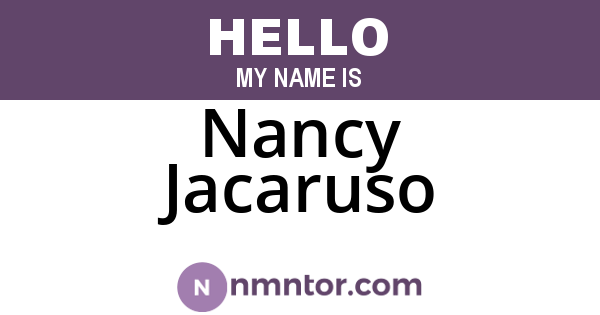 Nancy Jacaruso