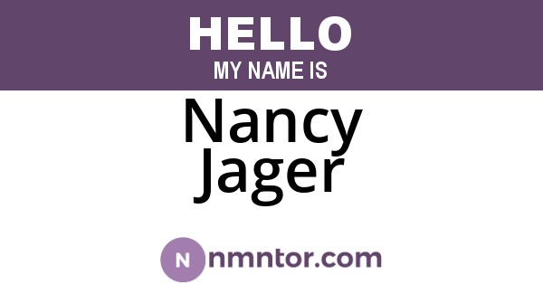 Nancy Jager