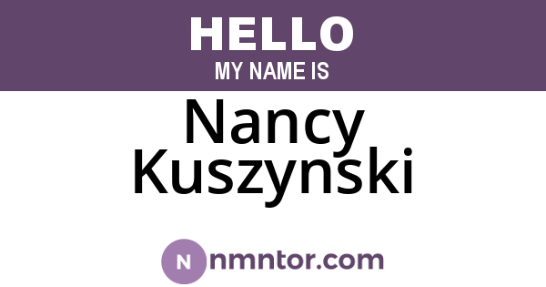 Nancy Kuszynski