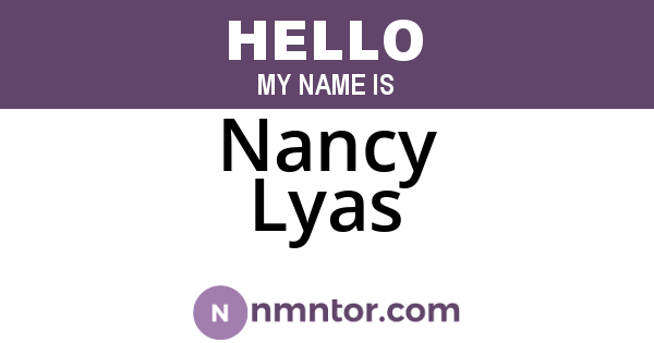 Nancy Lyas