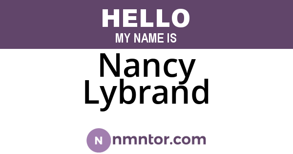 Nancy Lybrand