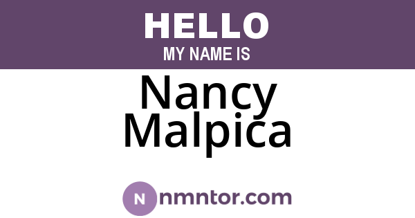Nancy Malpica