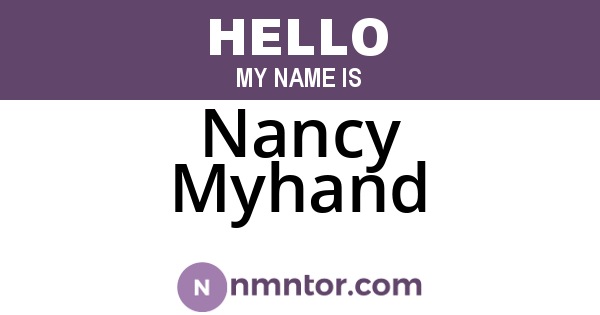 Nancy Myhand