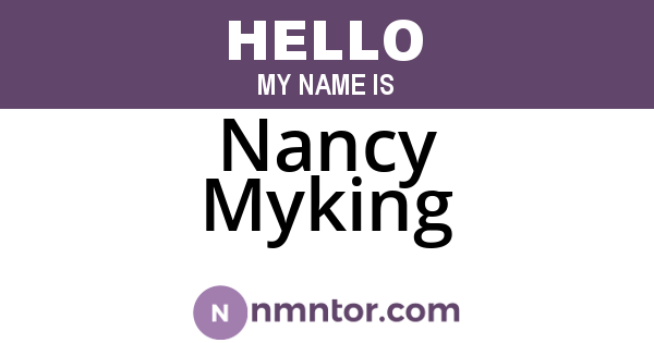 Nancy Myking
