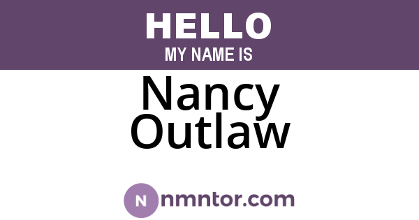Nancy Outlaw