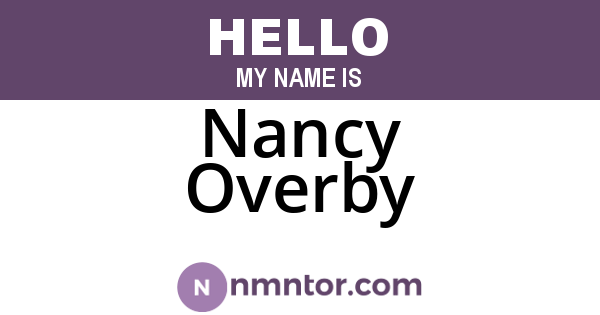 Nancy Overby
