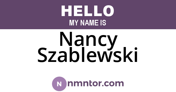 Nancy Szablewski