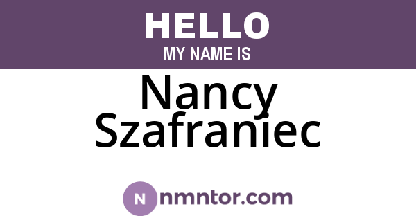 Nancy Szafraniec
