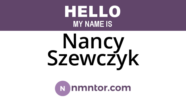 Nancy Szewczyk