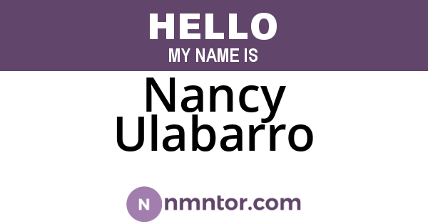Nancy Ulabarro