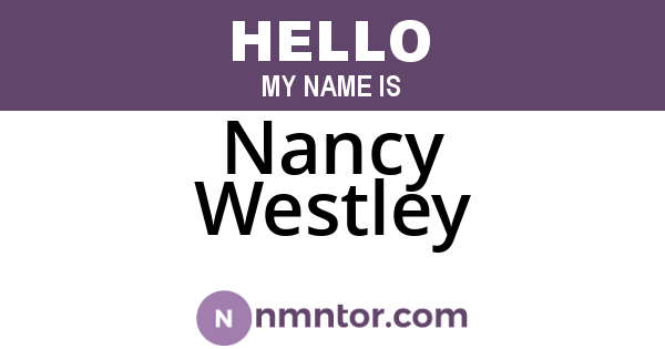 Nancy Westley