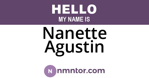 Nanette Agustin