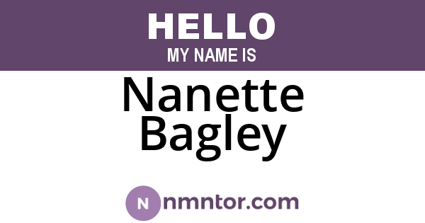 Nanette Bagley