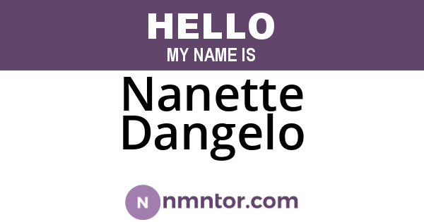 Nanette Dangelo