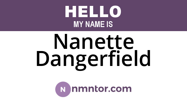 Nanette Dangerfield