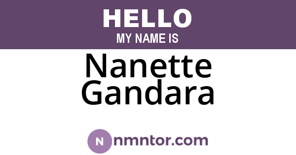 Nanette Gandara