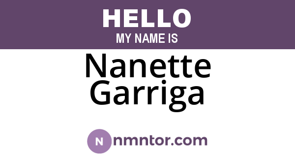 Nanette Garriga