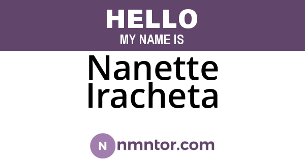 Nanette Iracheta