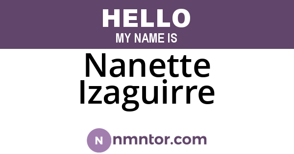 Nanette Izaguirre