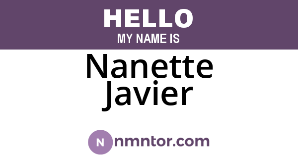 Nanette Javier