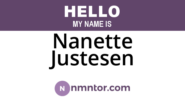 Nanette Justesen