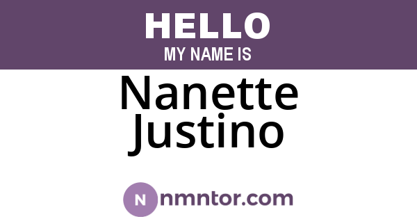 Nanette Justino