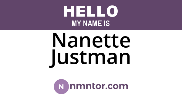 Nanette Justman