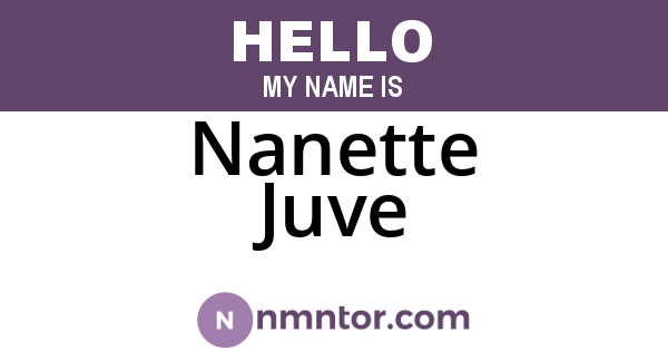 Nanette Juve