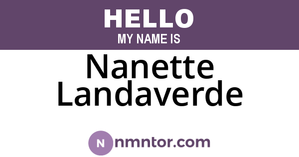 Nanette Landaverde