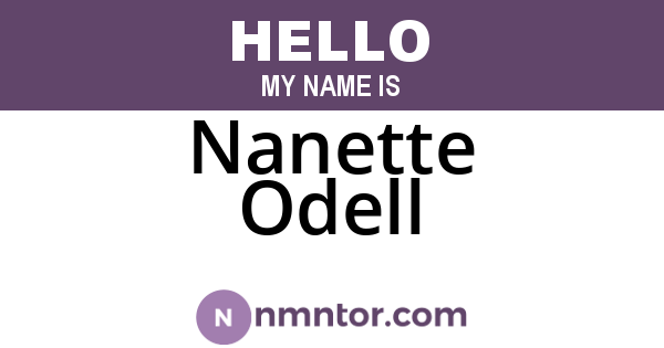 Nanette Odell