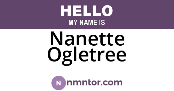 Nanette Ogletree
