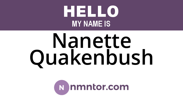 Nanette Quakenbush