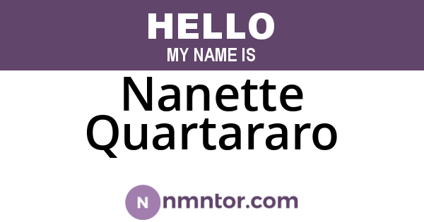 Nanette Quartararo
