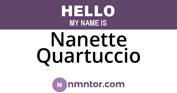 Nanette Quartuccio