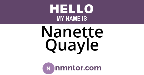 Nanette Quayle