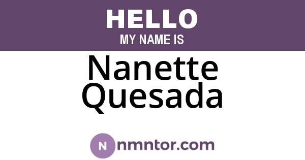 Nanette Quesada