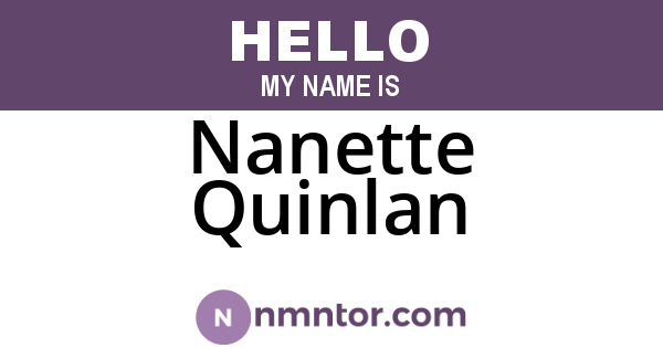 Nanette Quinlan