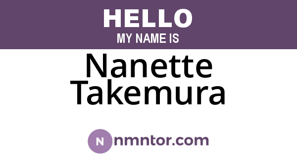 Nanette Takemura