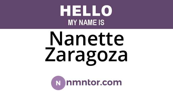 Nanette Zaragoza