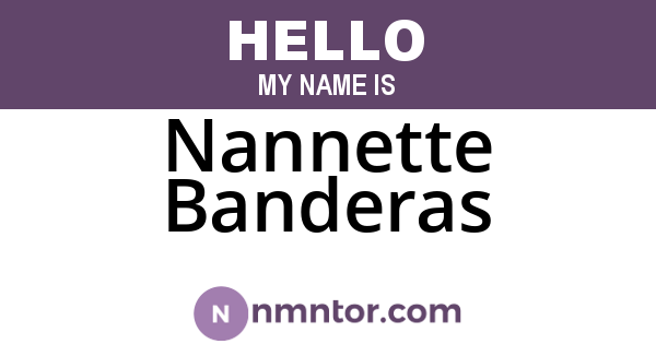 Nannette Banderas
