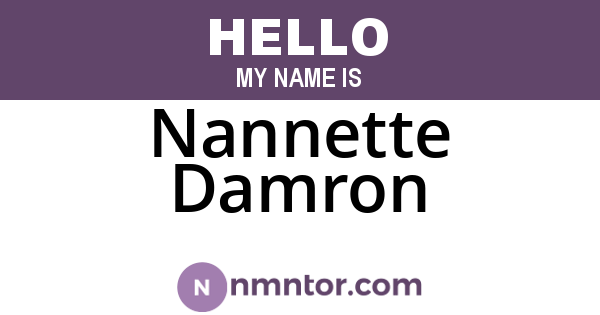 Nannette Damron